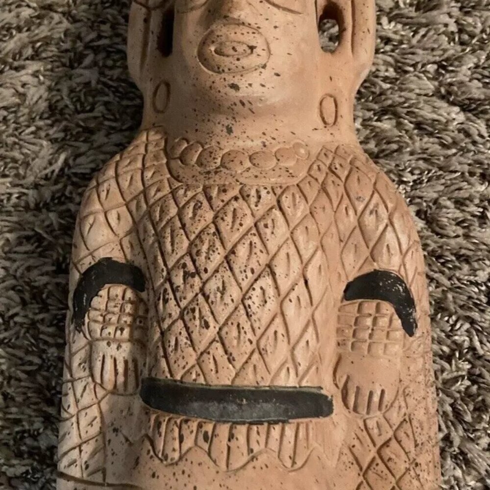 Terracotta Pottery Aztec Inca Mayan Clay Figurine